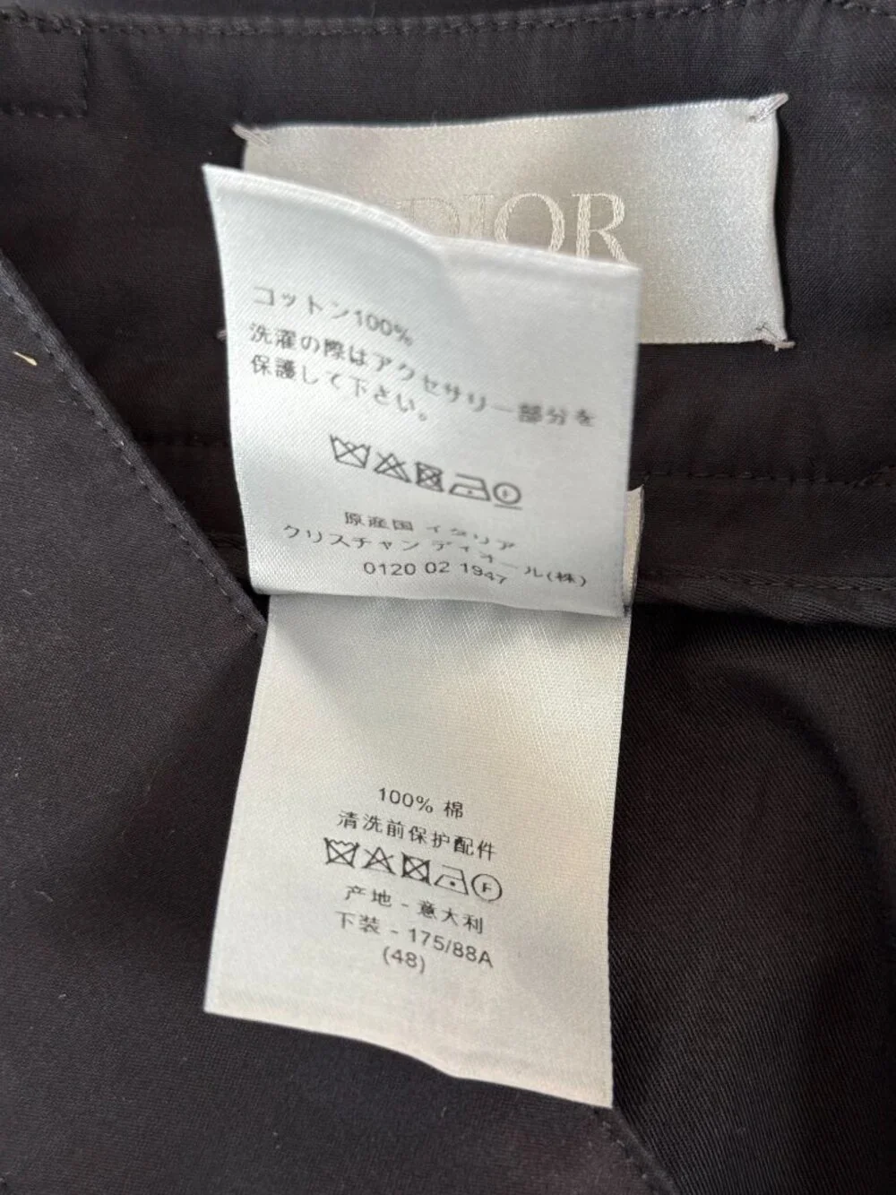 Dior Cactus Jack Black Cargo Bermuda Shorts